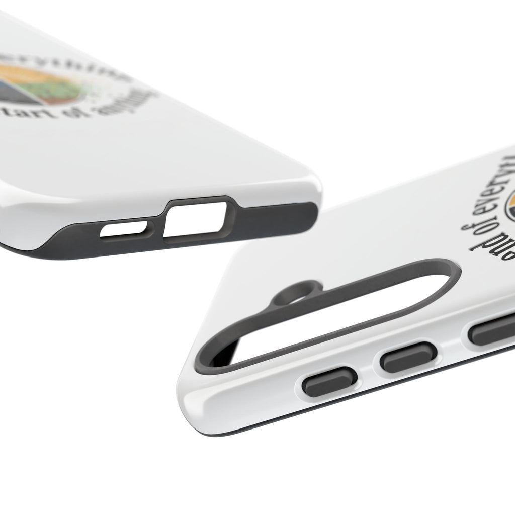 Phone Case — "The End of Everything Is the Start of Anything" Inspirational Sun & Moon Design