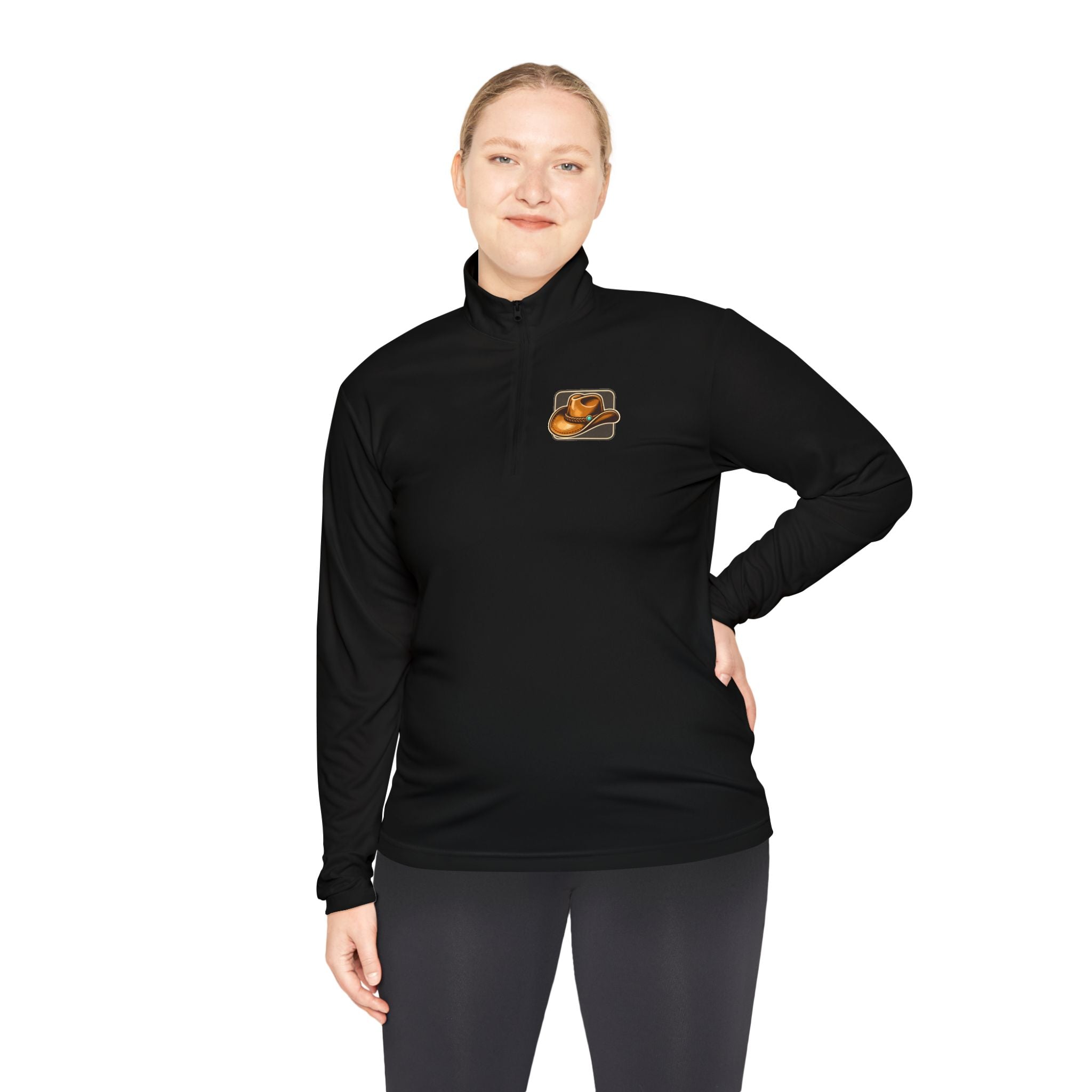 Quarter-Zip Pullover — Saddle Up Sister Western Riding Graphic