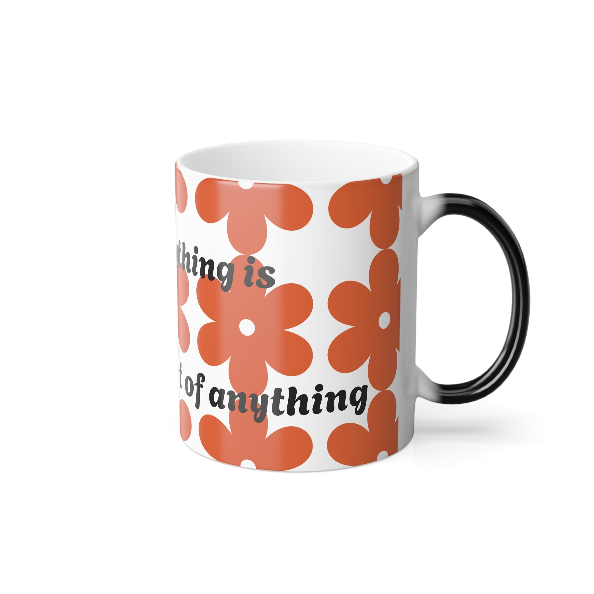 Retro Floral Color-Changing Mug — 'the start of everything' 11oz