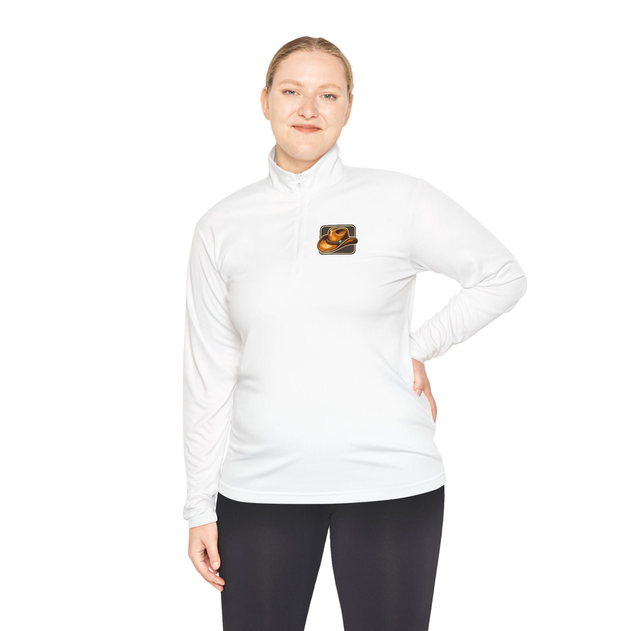 Quarter-Zip Pullover — Saddle Up Sister Western Riding Graphic