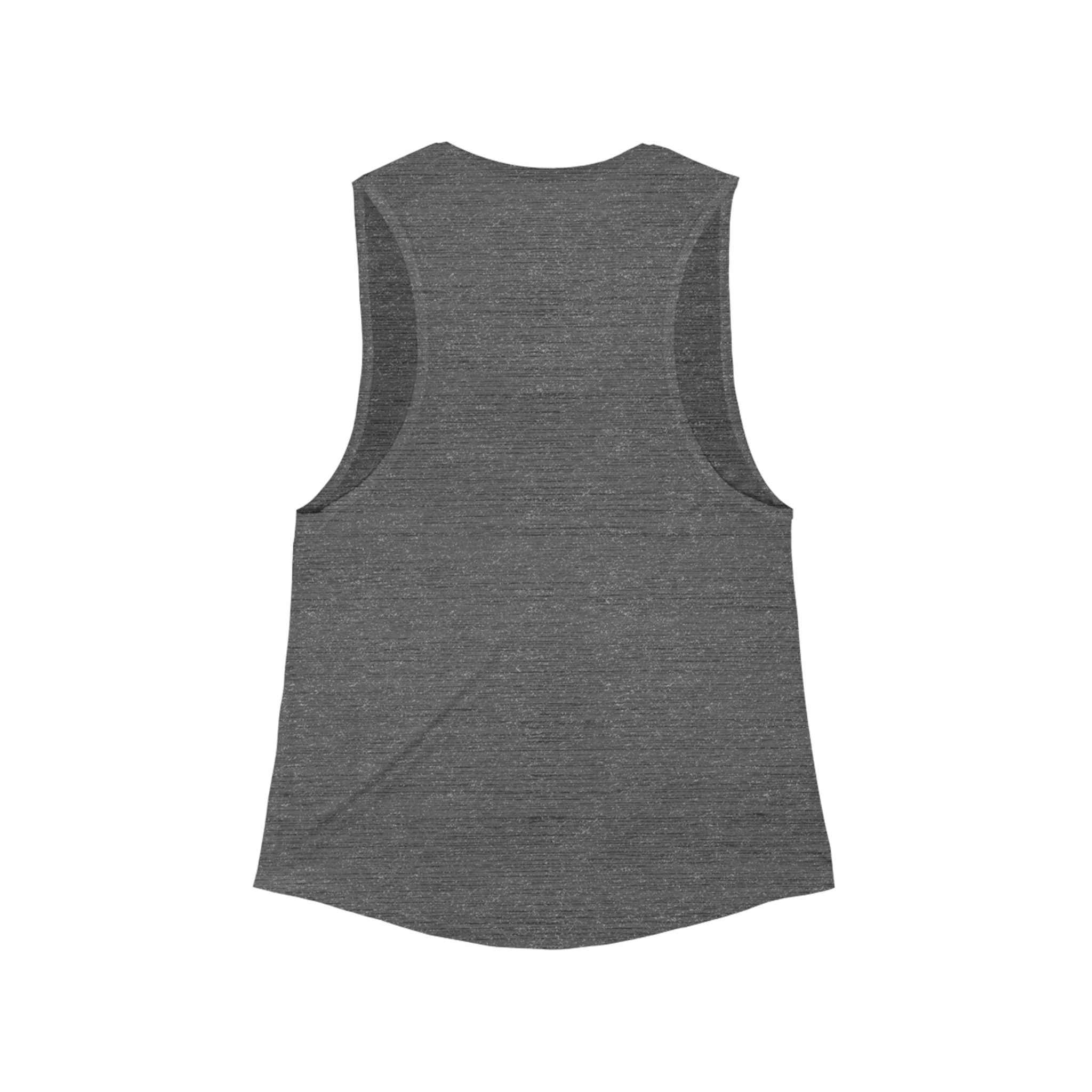 Moth Graphic Muscle Tank — "Everything Is The Start Of Something" Women's Flow Tank