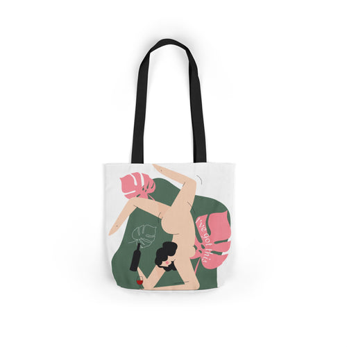 Canvas Tote — Retro Picnic Illustration Tote Bag