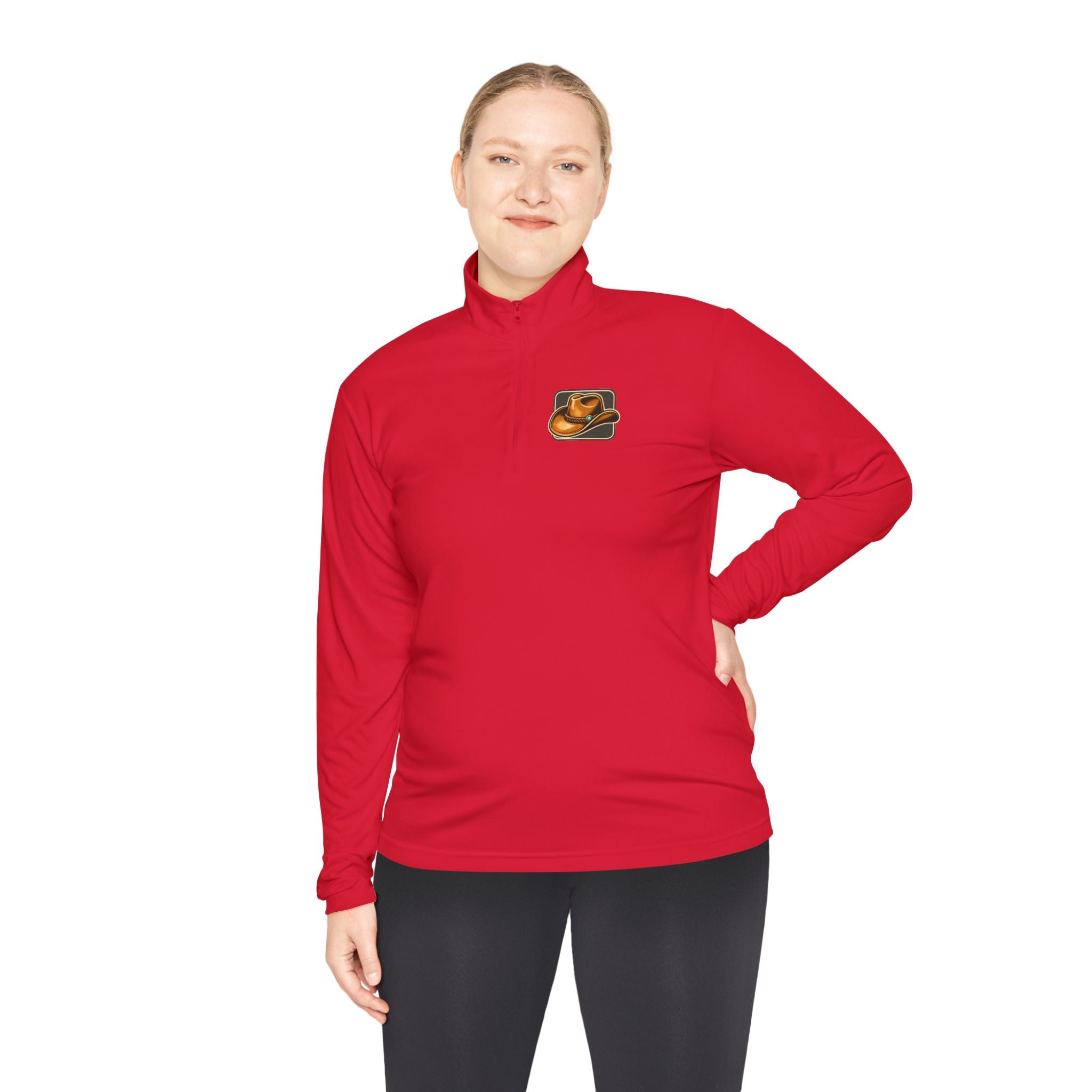 Quarter-Zip Pullover — Saddle Up Sister Western Riding Graphic