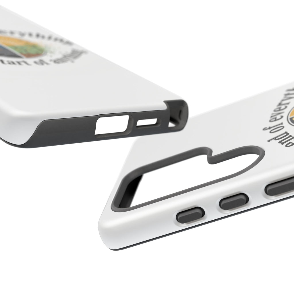 Phone Case — "The End of Everything Is the Start of Anything" Inspirational Sun & Moon Design