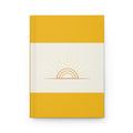 Sunrise Hardcover Journal – Minimal Yellow Matte Notebook for Gratitude, Daily Planning & Creative Journaling