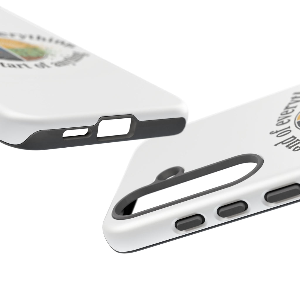 Phone Case — "The End of Everything Is the Start of Anything" Inspirational Sun & Moon Design